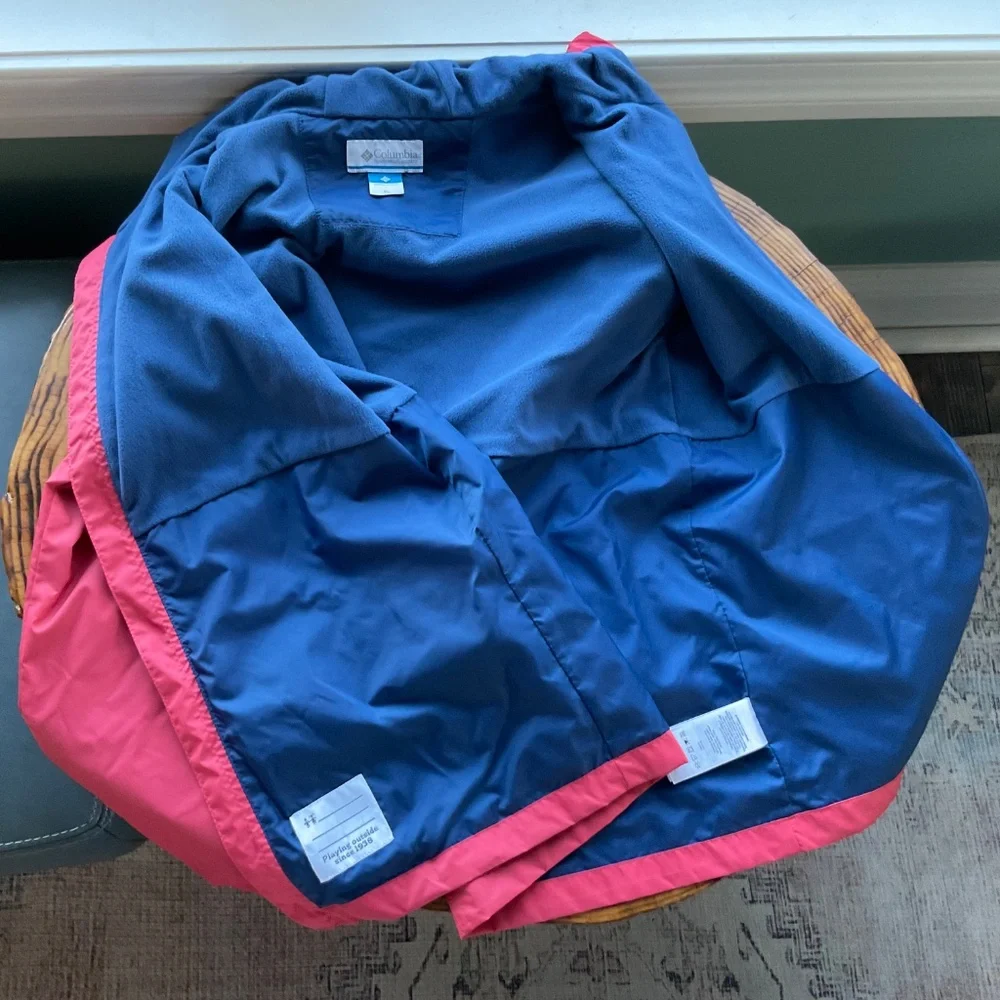 Columbia Rain-zilla Fleece-lined Rain Jacket Unisex Big Kid Youth XL